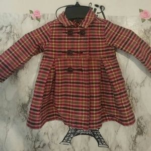 Old Navy plaid Pea coat